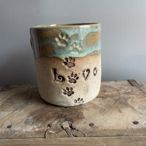 Tasse Hundemama handgemacht Keramik getöpfert Hundepapa Hund